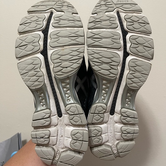 Asics Gel Nimbus 17 Size 9.5 Black Silver Worn - Picture 7 of 7